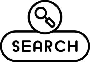 Search Query Button vector