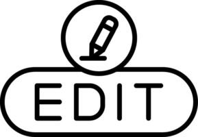 Edit Content Button vector