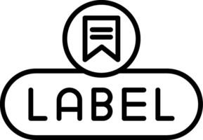 Add Label Button vector