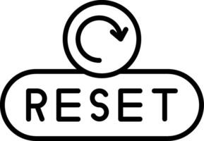 Reset Form Button vector