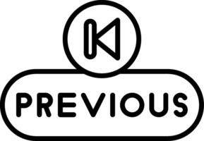 Previous Step Button vector