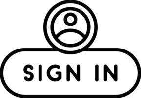 Sign In Access Button vector