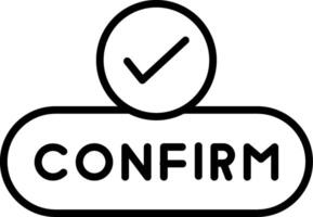 Confirm Action Button vector