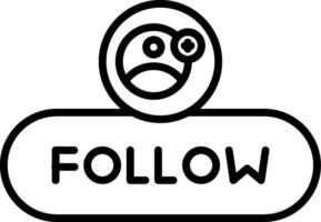 Follow User Button vector