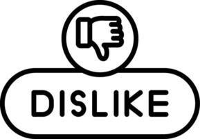 Dislike Reaction Button vector