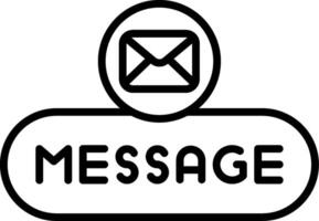 Message User Button vector