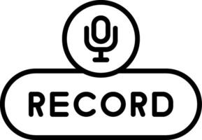 Record Voice Button vector