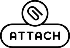 Attach Document Button vector