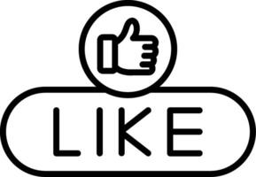 Like Content Button vector