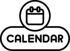 Open Calendar Button vector