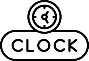 View Clock Button vector
