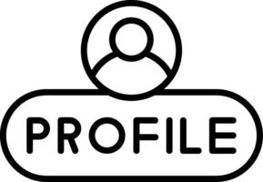 View Profile Button vector