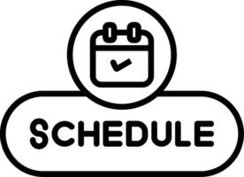 Schedule Event Button vector