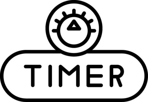 Start Timer Button vector