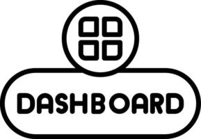 Open Dashboard Button vector