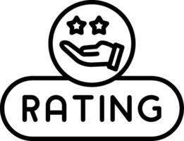 Leave Rating Button vector