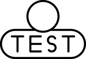 Start Test Button vector