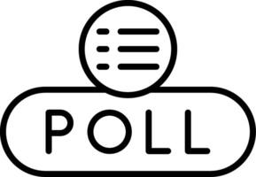 Participate in Poll Button vector
