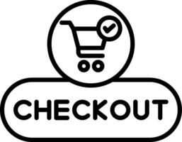 Checkout Process Button vector