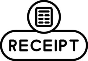 View Receipt Button vector