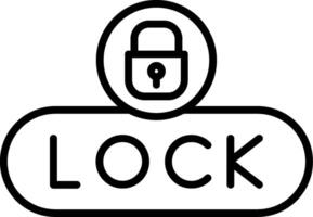 Lock Content Button vector