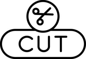 Cut Selection Button vector