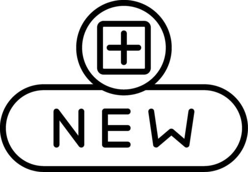 Create New File Button vector