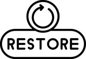 Restore File Button vector