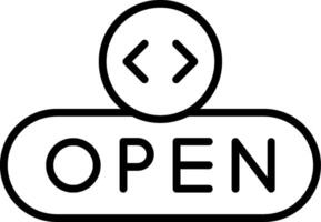 Open File Button vector