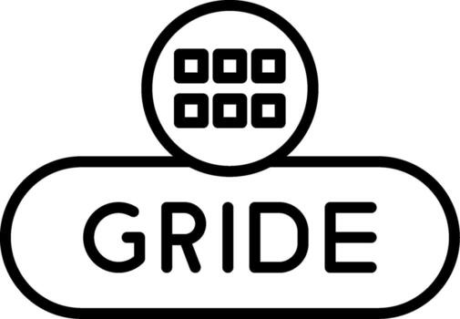 cuadrícula ver palanca botón vector