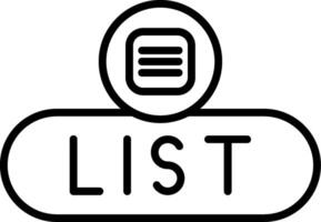 List View Toggle Button vector