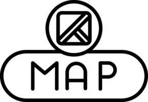 View Map Button vector