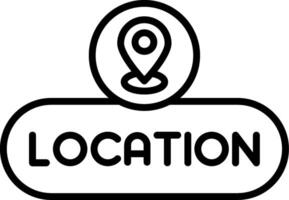 Location Pin Button vector
