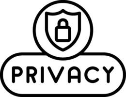 View Privacy Button vector