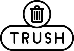 Move to Trash Button vector