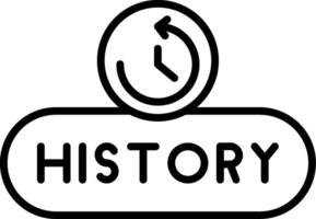 Activity History Button vector