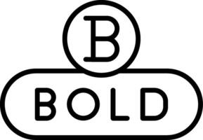Bold Text Button vector
