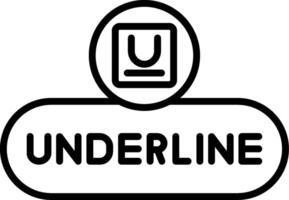 Underline Text Button vector