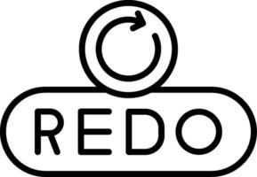 Redo Action Button vector