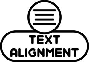Align Text Button vector