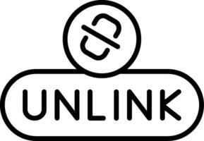 Remove Link Button vector