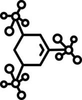 Molecular Structure Diagram vector