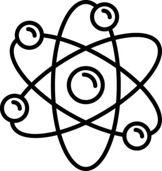 Atomic Structure Icon vector