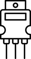 Small Signal Transistor vector