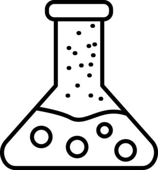 Conical Flask Experiment Tool vector