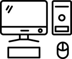 Personal Desktop Computer vector
