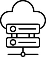 Data Center Server Rack vector