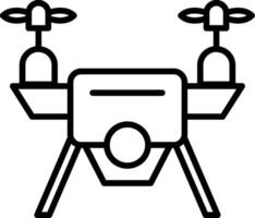 Quad Drone with Camera vector