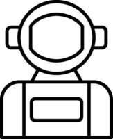 Floating Astronaut in Space vector