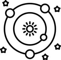 Solar System Orbit Diagram vector
